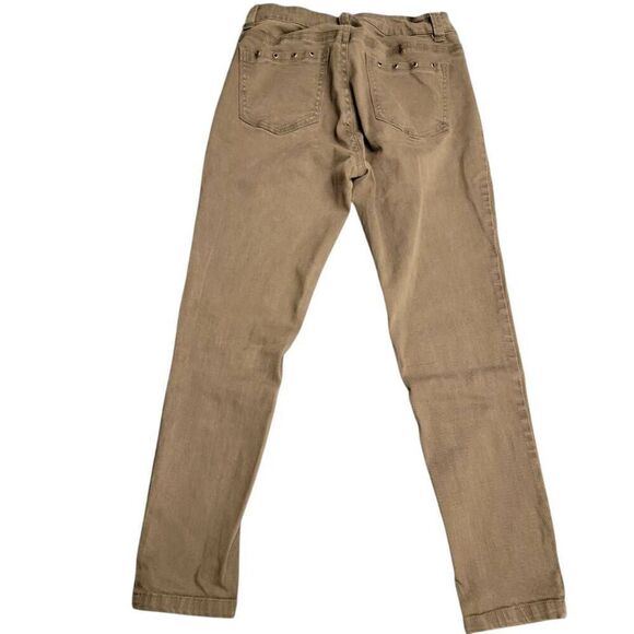 Set of Brand Name Khaki Colored Jeans and Lightweight Long Sleeve Plaid Shirt - Picture 6 of 12